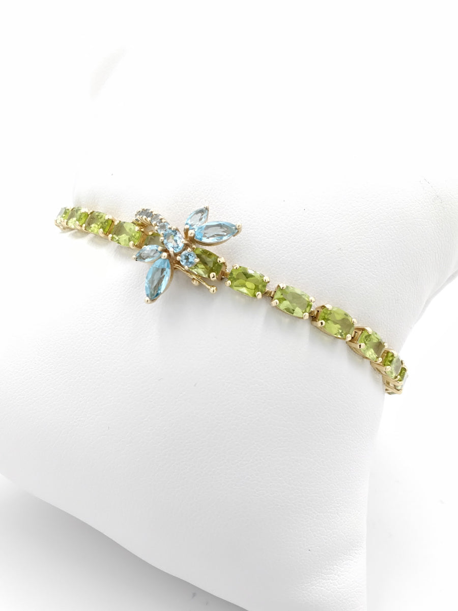 Tennis Bracelet - Yellow Gold 14k (.585) 10.6 grams 7 inch