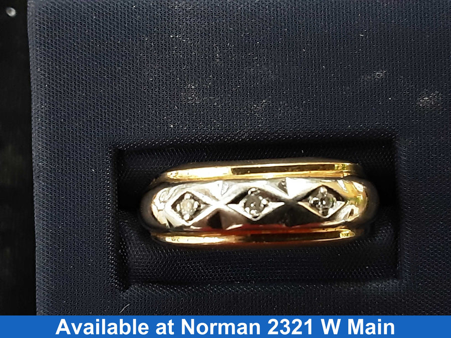 Ring - Wedding Band - Yellow Gold 14k (.585) 3.8 grams Size 20