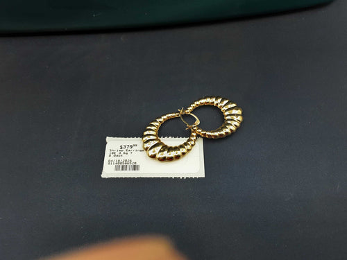 Shrimp Earrings - Yellow Gold 10k (.417) 3.6 grams