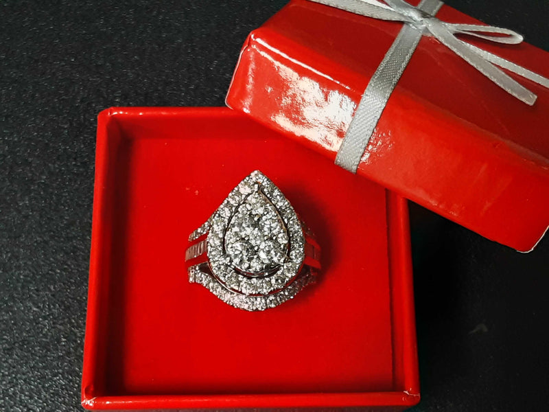 10k White Gold Engagement Ring