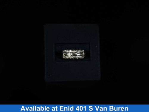 Ring - Wedding Band - White Gold 14k (.585) 3 Grams Size 7