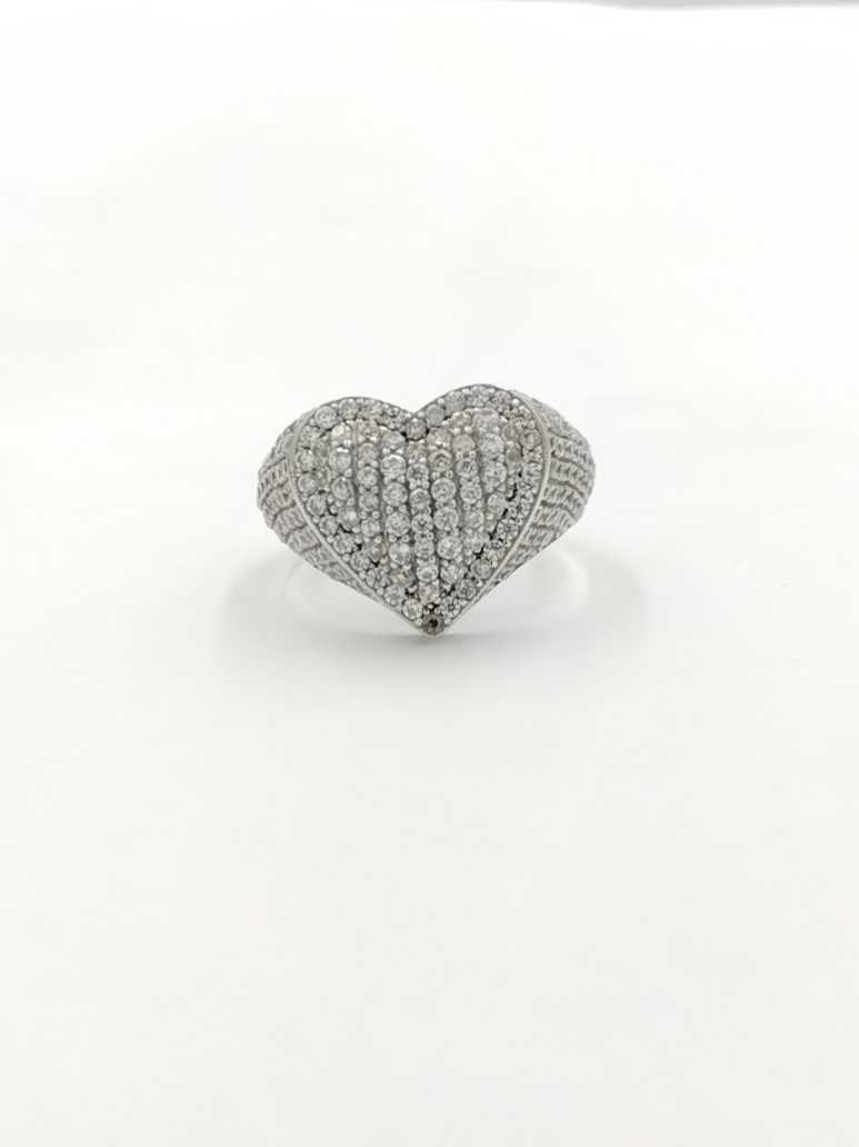 Women's Ring - White Gold 14k (.585) 5.2 grams Size 9.5