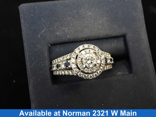 Women's Ring - Anniversary - White Gold 14k (.585) 6.1 grams Size 7