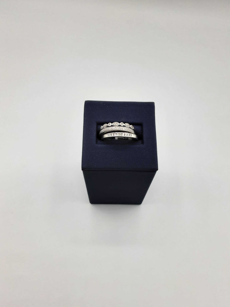 Ring - Engagement Set - Silver 3.8 grams Size 6.5