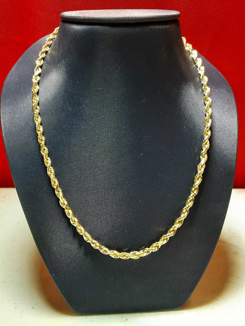 Rope Chain - Yellow Gold 14k (.585) 22.8 grams 22 inch