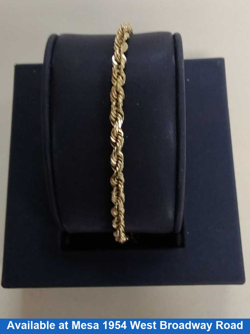 Rope Bracelet - Yellow Gold 14k (.585) 12.1 grams 8 inch