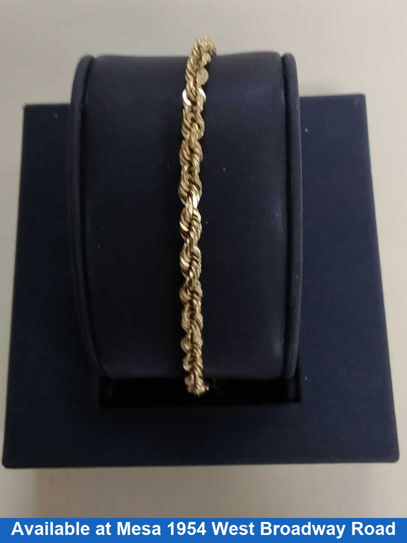 Rope Bracelet - Yellow Gold 14k (.585) 12.1 grams 8 inch
