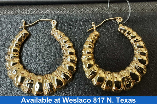 Shrimp Earrings - Yellow Gold 10k (.417) 3.6 grams