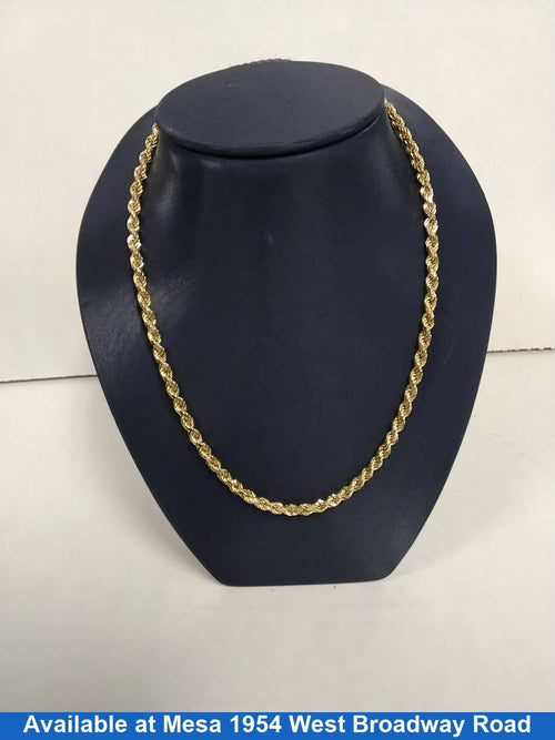 Rope Chain - Yellow Gold 14k (.585) 10.4 grams 18 inch