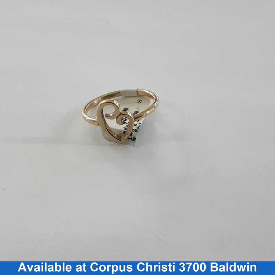 Women's Ring - Yellow Gold 14k (.585) 2.3 grams Size 8.5
