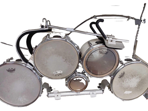 Mapex Marching White Drum Set