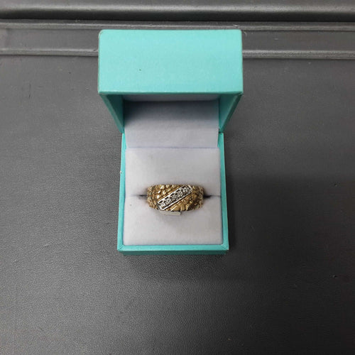 Men's Ring - Yellow Gold 14k (.585) 8.9 grams Size 9.5