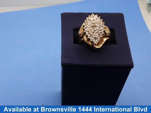 Women's Ring - Yellow Gold 10k (.417) 5.9 grams Size 11