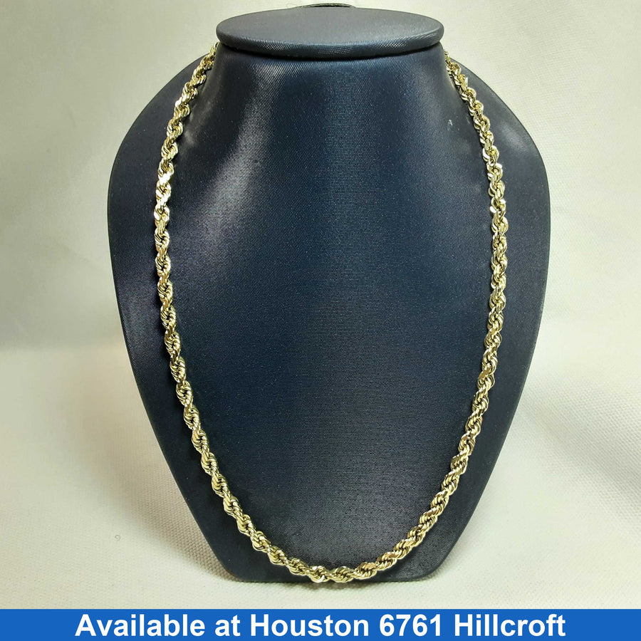 Rope Chain - Yellow Gold 14k (.585) 30.8 grams 24 inch