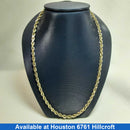Rope Chain - Yellow Gold 14k (.585) 30.8 grams 24 inch