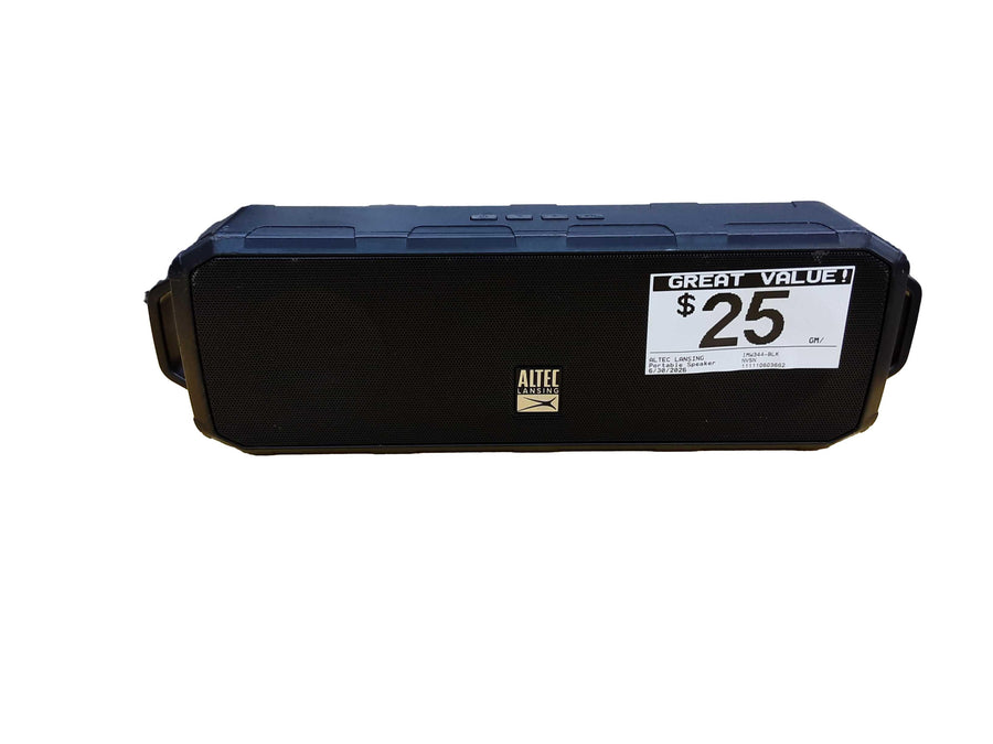 Altec Lansing Imw344-blk Black Portable Speaker