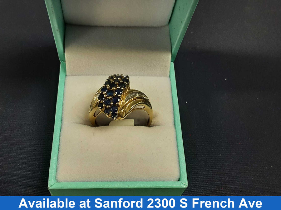Women's Ring - Yellow Gold 10k (.417) 4.6 grams Size 9.5