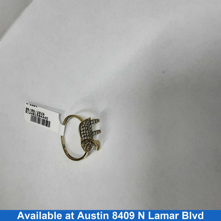 Women's Ring - Yellow Gold 10k (.417) 1.6 grams Size 9