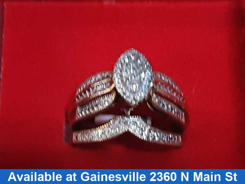Ring - Engagement Set - Yellow Gold 10k (.417) 4.1 grams Size 7