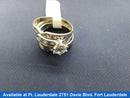 Ring - Wedding Set - White Gold 14k (.585) 6 grams Size 7