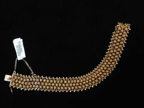 Tricolor Bracelet - Yellow Gold 10k (.417) 35.6 grams 12 inch