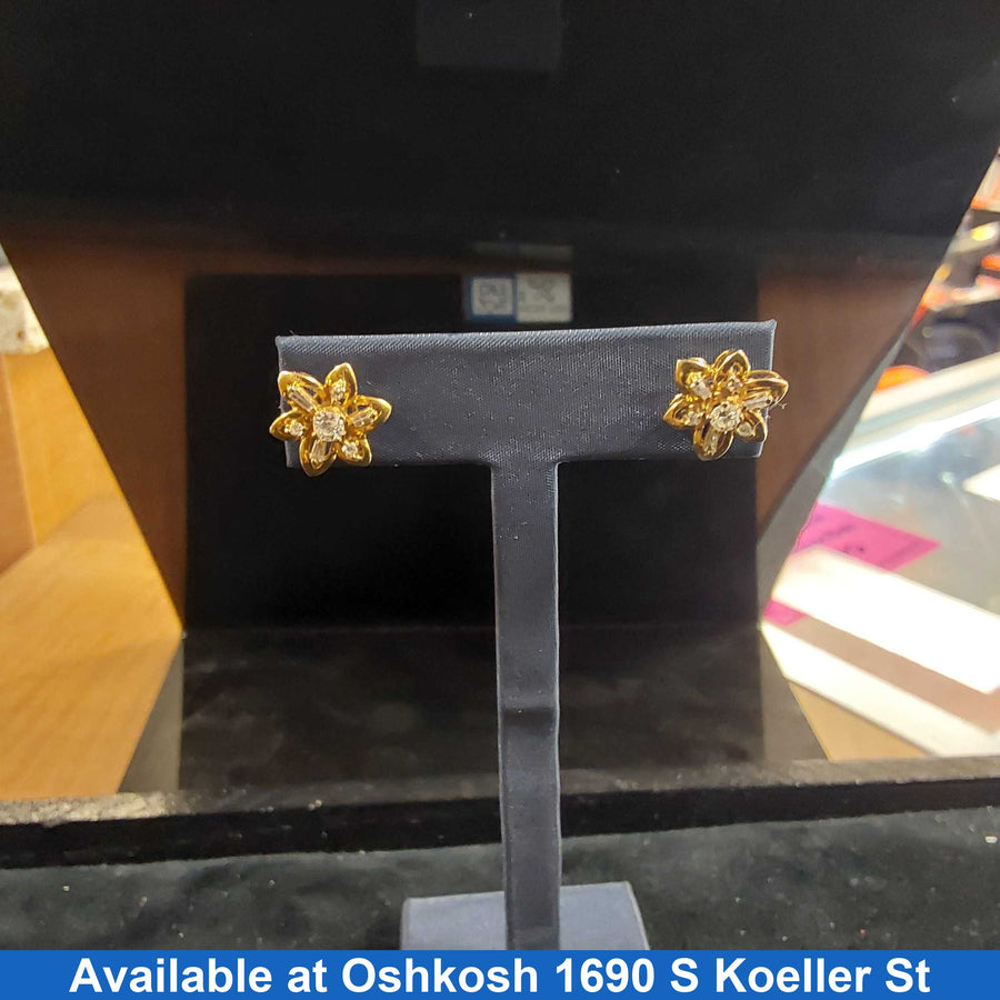 Earrings - Yellow Gold 14k (.585) 5.4 grams