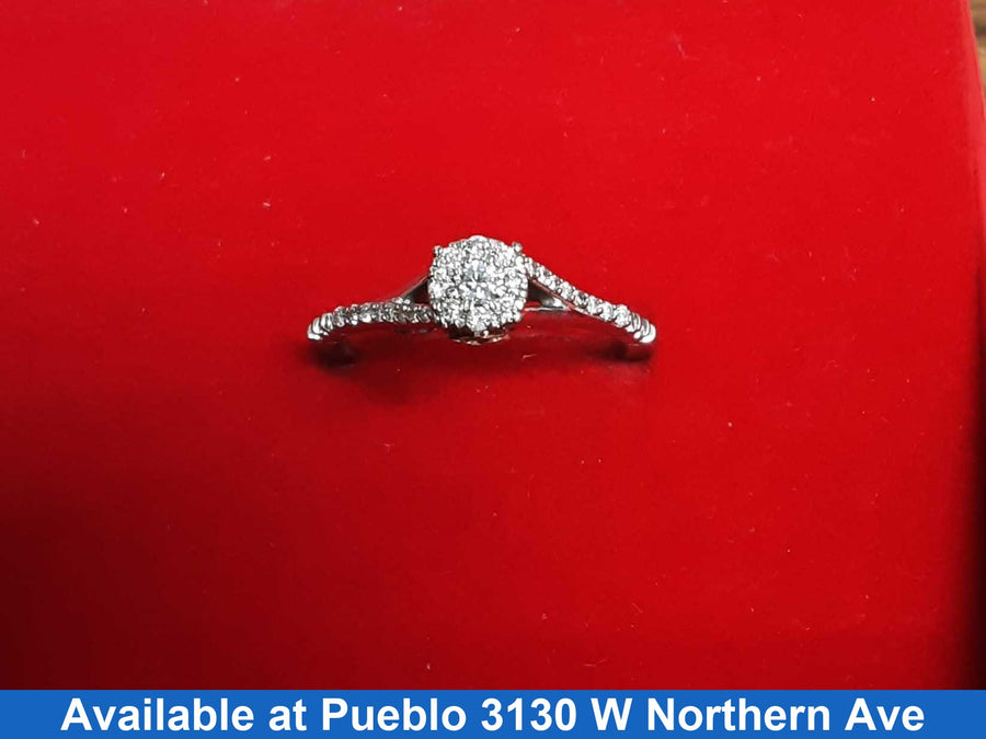 Women's Ring - White Gold 10k (.417) 2.2 grams Size 7
