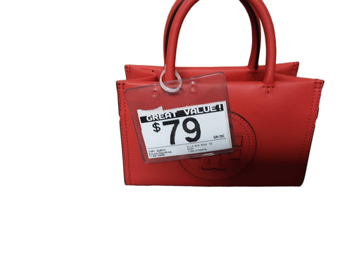 Tory Burch Ella Bio Mini Tote Orange Purse / Handbag