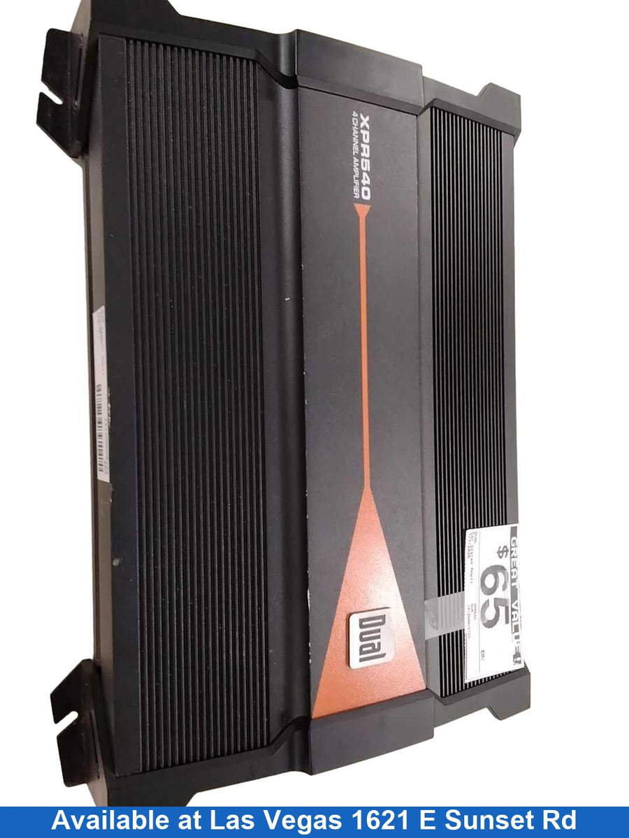Dual Xpr540 Black Car Audio Amplifier