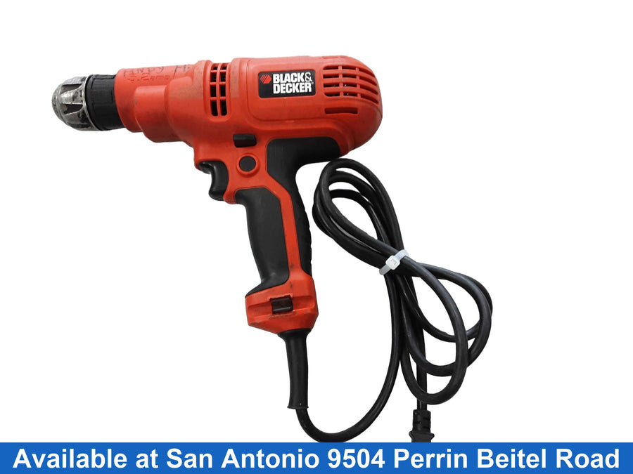 Black & Decker Dr260 Orange Corded Standard Drill