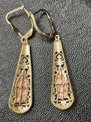 Earrings - Yellow Gold 10k (.417) 3.4 grams