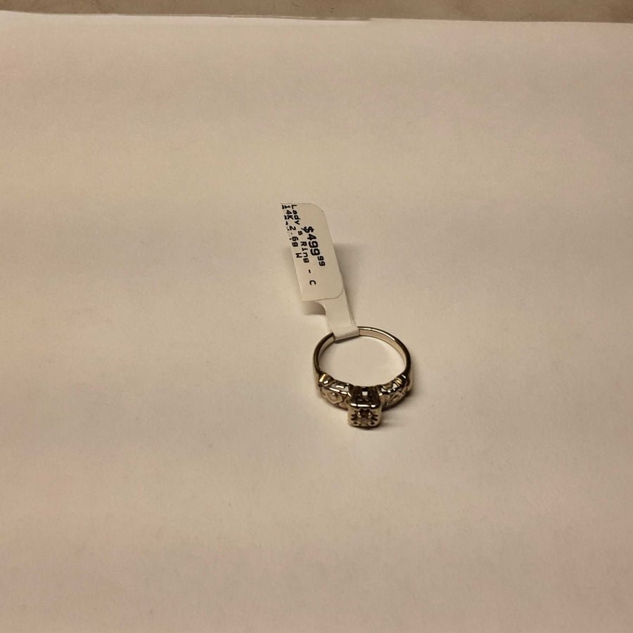 Women's Ring - White Gold 14k (.585) 2.6 grams Size 5.5