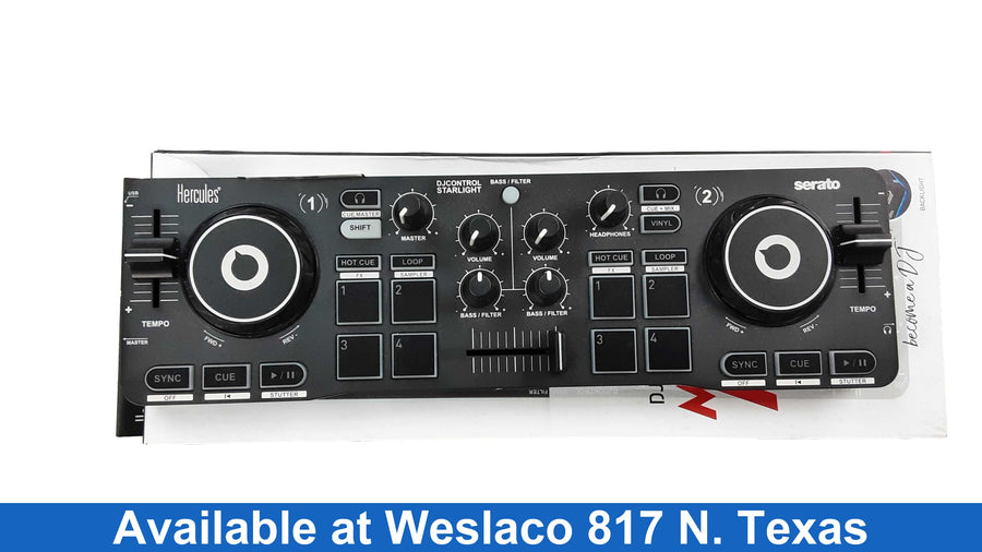Hercules Djcontrol Starlight Black DJ Controller