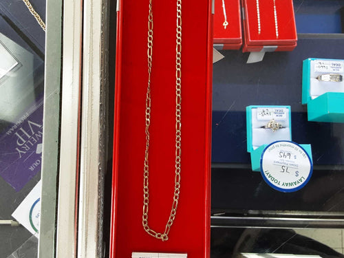 Figaro Chain - Yellow Gold 14k (.585) 5.1 grams 26 inch