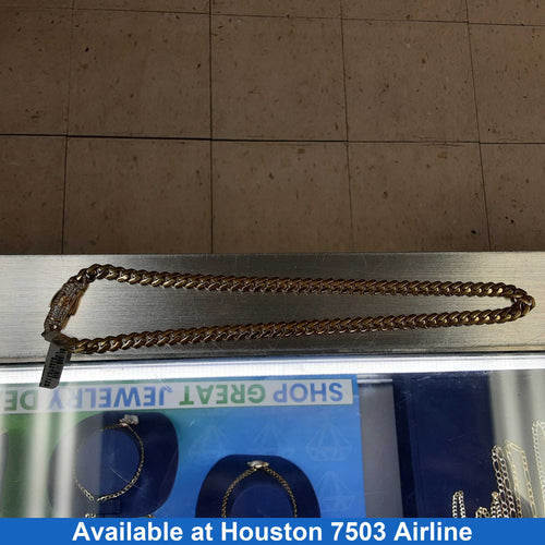 Cuban Link Chain - Yellow Gold 14k (.585) 23.3 grams 18 inch
