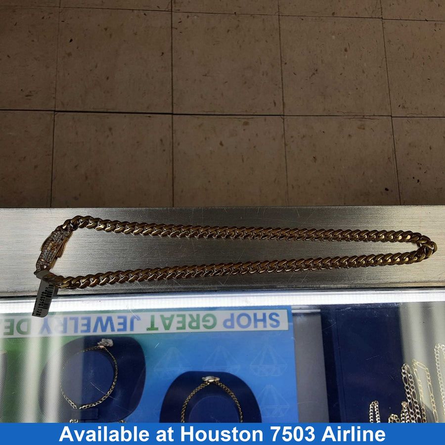 Cuban Link Chain - Yellow Gold 14k (.585) 23.3 grams 18 inch