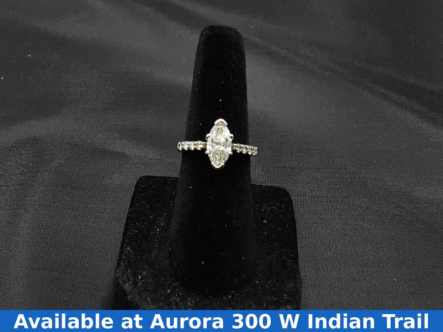Women's Ring - White Gold 10k (.417) 2.8 grams Size 4