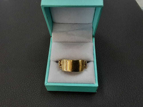 Men's Ring - Yellow Gold 10k (.417) 8.2 grams Size 9