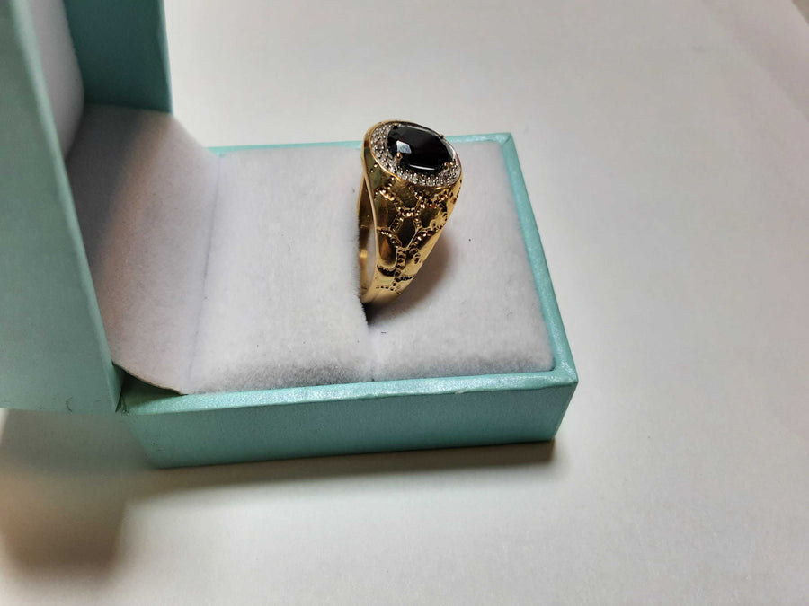 Men's Ring - Yellow Gold 10k (.417) 3.7 grams Size 10