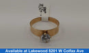 Women's Ring - Solitaire - Yellow Gold 10k (.417) 2 grams Size 9