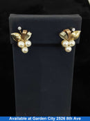 Earrings - Tricolor Gold 14k (.585) 4.9 grams