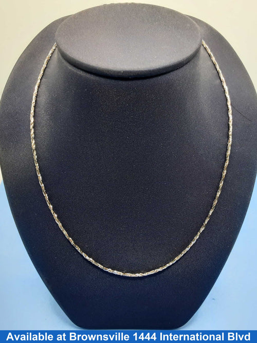 Rope Chain - White Gold 14k (.585) 2.1 grams 16 inch