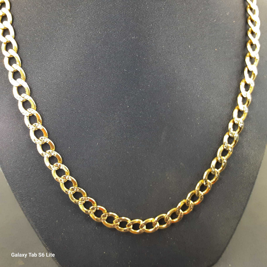 Cuban Link Chain - Yellow Gold 14k (.585) 11.4 grams 22 inch