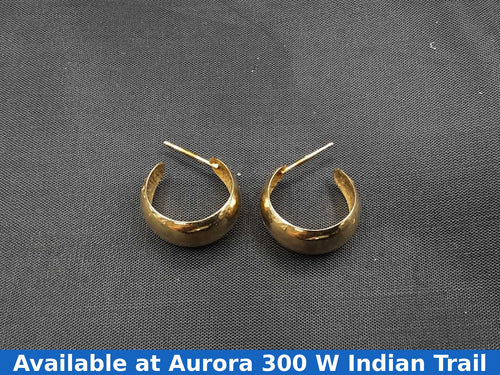 Hoop Earrings - Yellow Gold 14k (.585) 2.2 grams