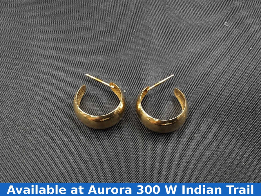 Hoop Earrings - Yellow Gold 14k (.585) 2.2 grams