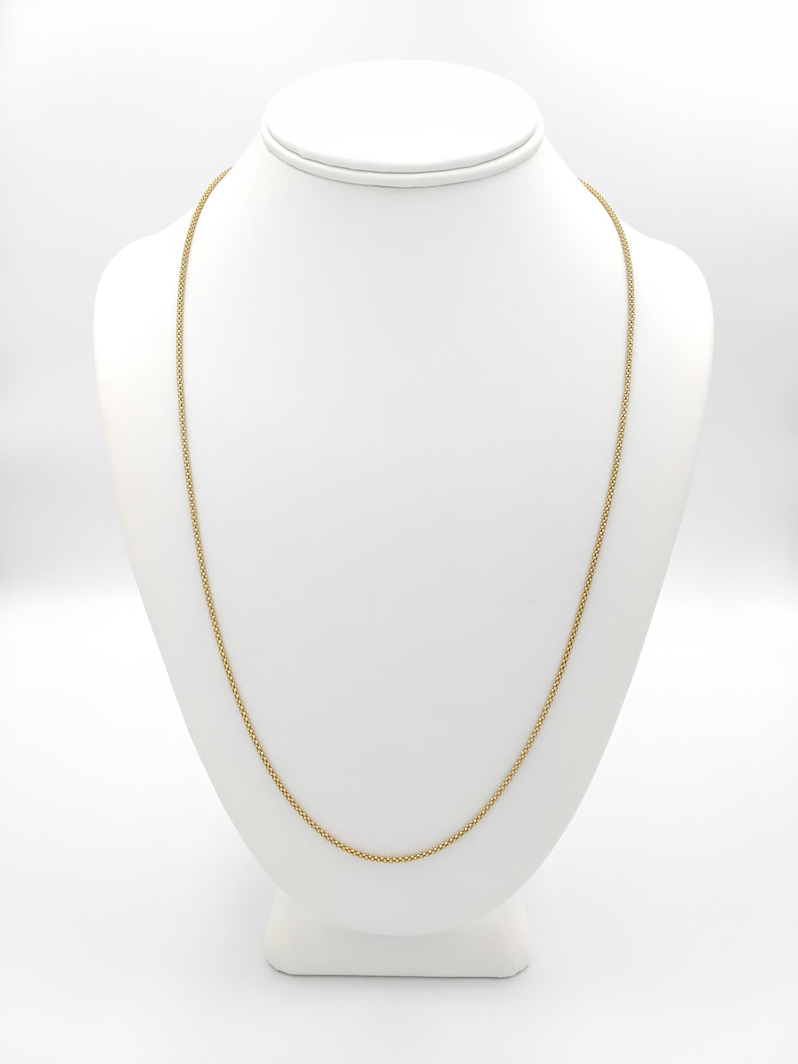 Serpentine Chain - Yellow Gold 18k (.750) 6.7 grams 24 inch
