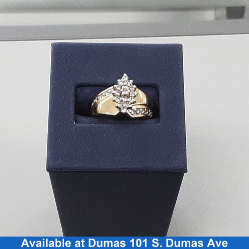 Women's Ring - Yellow Gold 10k (.417) 4.7 grams Size 6.5
