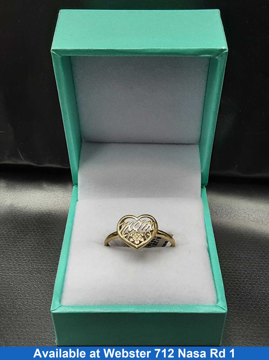 Women's Ring - Mother's - Yellow Gold 10k (.417) 1.1 grams Size 8