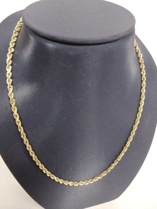 Rope Chain - Yellow Gold 14k (.585) 5.1 grams 22 inch