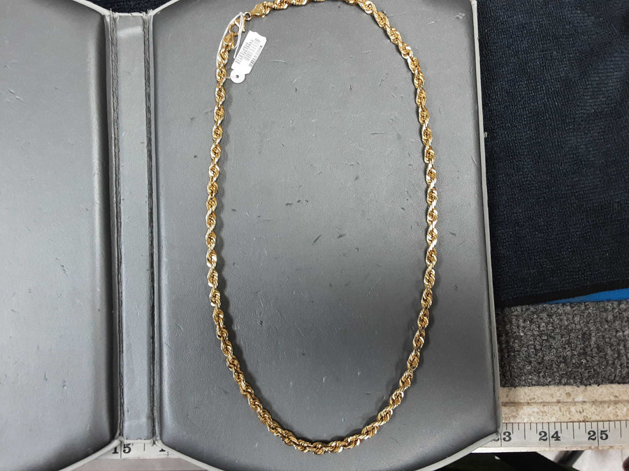 Rope Chain - Yellow Gold 10k (.417) 49.6 grams 23 inch